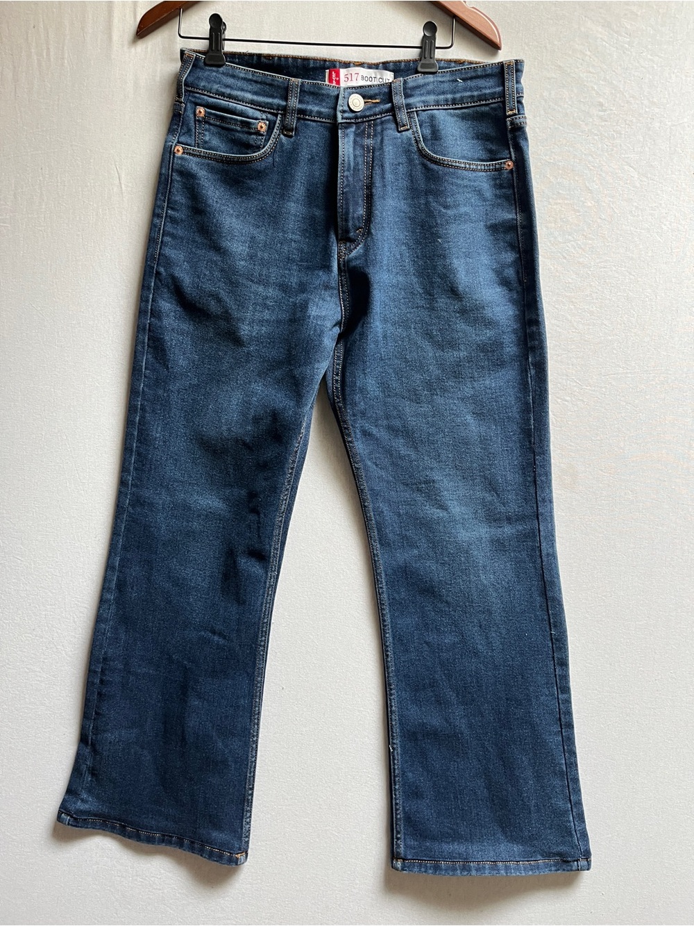Levi's 517 Bootcut Denim Workwear Jeans Men's Size 32 Blue Slim fit Western